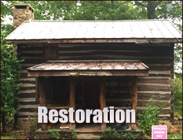 Historic Log Cabin Restoration  Columbiana, Alabama